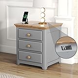 Harper & Bright Designs Nightstand with 3 Drawers