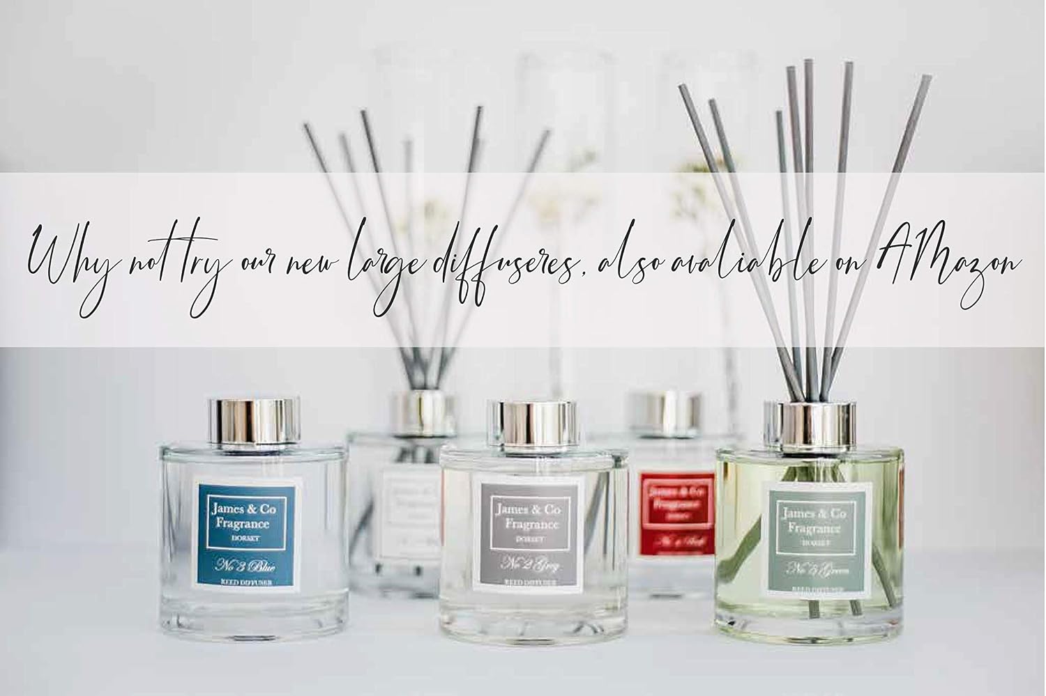 James & Co No.9 Lavender (Lavender & Rose) 100ml Home Fragrance Reed Diffuser Set, Purple, 100 ml (Pack of 1) - Image 4