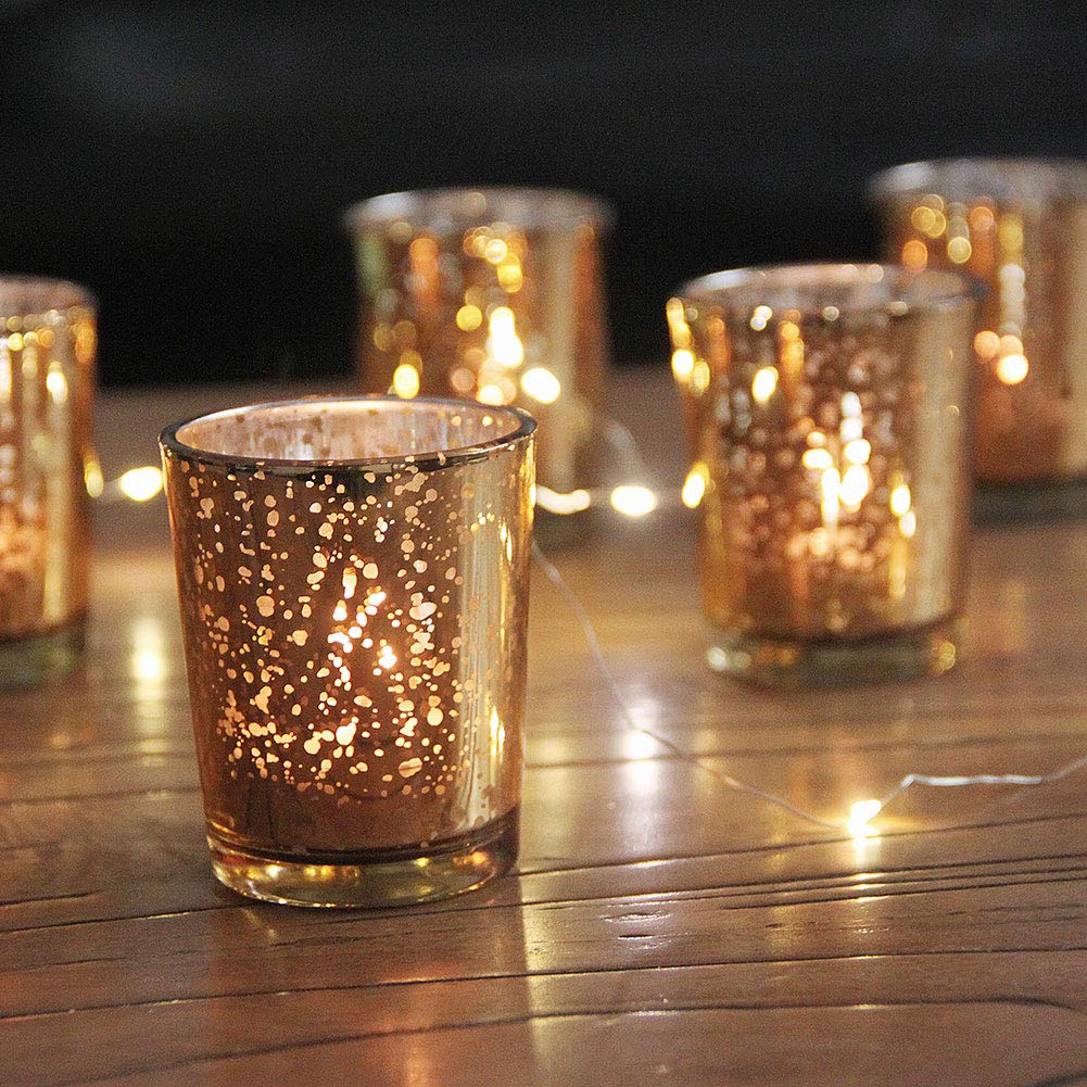 Home Decor Shmilmh Aqua Blue Votive Candle Holders Home Decor Set Of 12 Mercury Glass Tealight Candle Holders Bulk With Speckled For Wedding Centerpieces Candles Holders