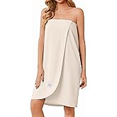 Ekouaer Waffle Robes For Women Bath Wrap Lightweight Shower Wrap 2026 Knee Length Spa Robe with Adjustable Closure S-XL
