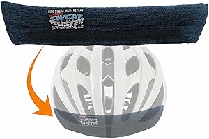 Sweat Buster Bike Helmet Sweatband – Stops Sweat Dripping, Keeps You Cooler, Premium Comfort, Simple Helmet Integration & Quick Removal for Washing. Mountain Biking, Road Biking or Any Cycling.