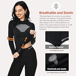 MEETWEE Women's Classic, Black, X-Large