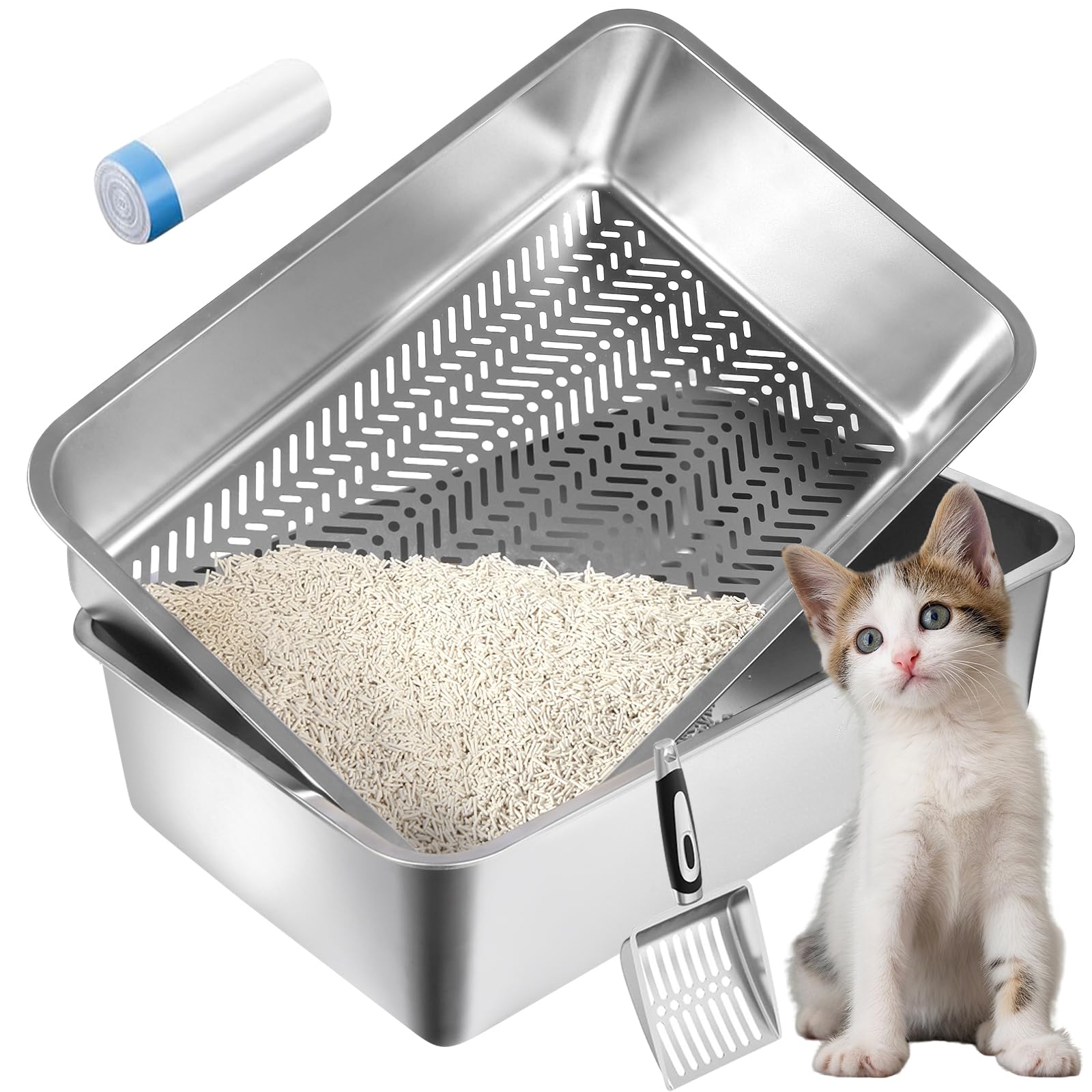 Sifting Litter Box For Pine Pellets