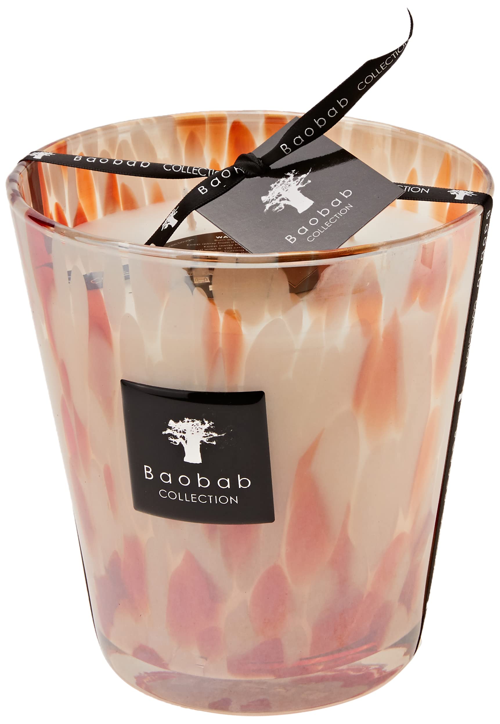 Baobab Max 16 Pearls Coral Candle, Candle Wax, 16 cm, 16 x 10 x 16 cm