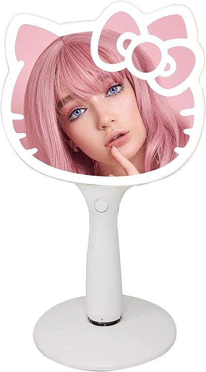 Impressions Hello Kitty Led Handheld Mirror Makeup Mirror With Standing Base And Adjustable Brightness Amazon Com impressions hello kitty led handheld mirror makeup mirror with standing base and adjustable brightness