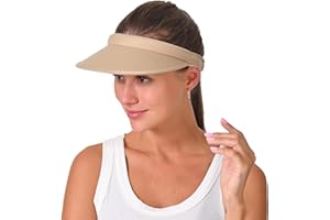 KEJEA Cotton Visor Hat Women Men Clip-on Visors Hats Adjustable Outdoor Sports Golf Beach Wide Brim Sun Cap