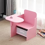 Pantanal Children's Table & Chair Set with Storage Bin for Ages 3+, Pink view 2