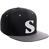 Daxton Classic Snapback Hat 3D Capital Alphabet Letters Flat Bill Visor Cap