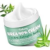 Berlaney Urea Cream 40 Percent For Feet Maximum Strength plus 2% Salicylic Acid 5.29 oz, Fast-Absorbing Foot Cream for Dry Cracked Skin with Tea Tree & Aloe Vera, Callus Remover, Deep Moisturizing