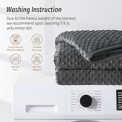 Wemore Minky Dot Weighted Blanket for Adults Queen