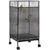 Trinkrittey Large Bird Cage Seed Catcher 31 x 118 inches Adjustable Bird Cage Net Cover Black Bird Cage Cover Elastic Band Mesh Cage Cover Skirt Nylon Mesh for Parakeet Parrot Cages