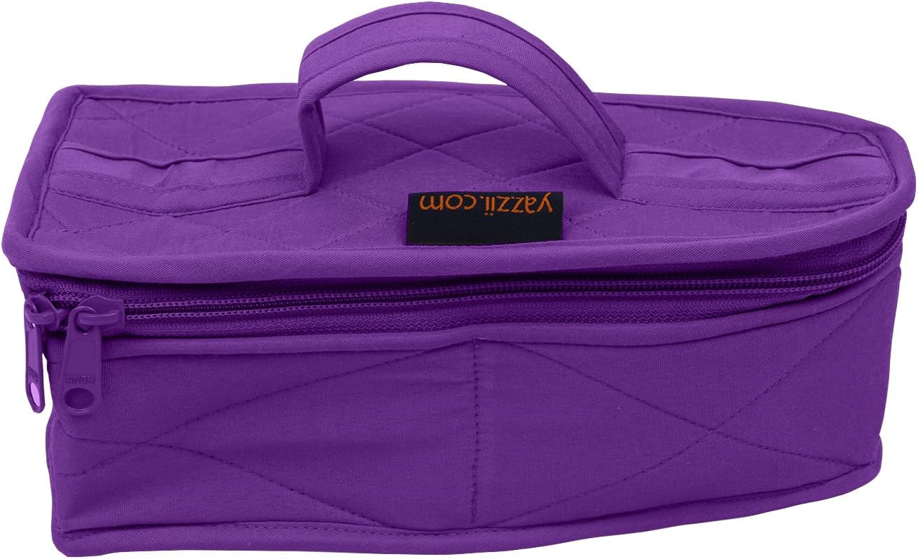 YazziiMini Iron Storage Case - Iron Protective Cover - Travel Iron Holder with Handle & Zipper Closure - Iron Carrying Storage Bag -Purple Dustproof & Easy to Carry