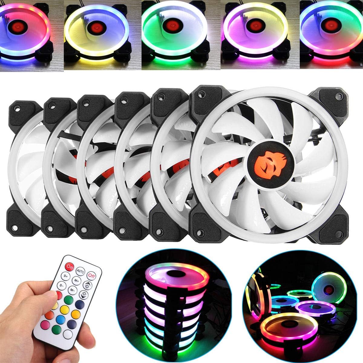 Which Is The Best 6Pcs 120Mm Rgb Adjustable Led Cooling Fan With Controller Remote For Computer