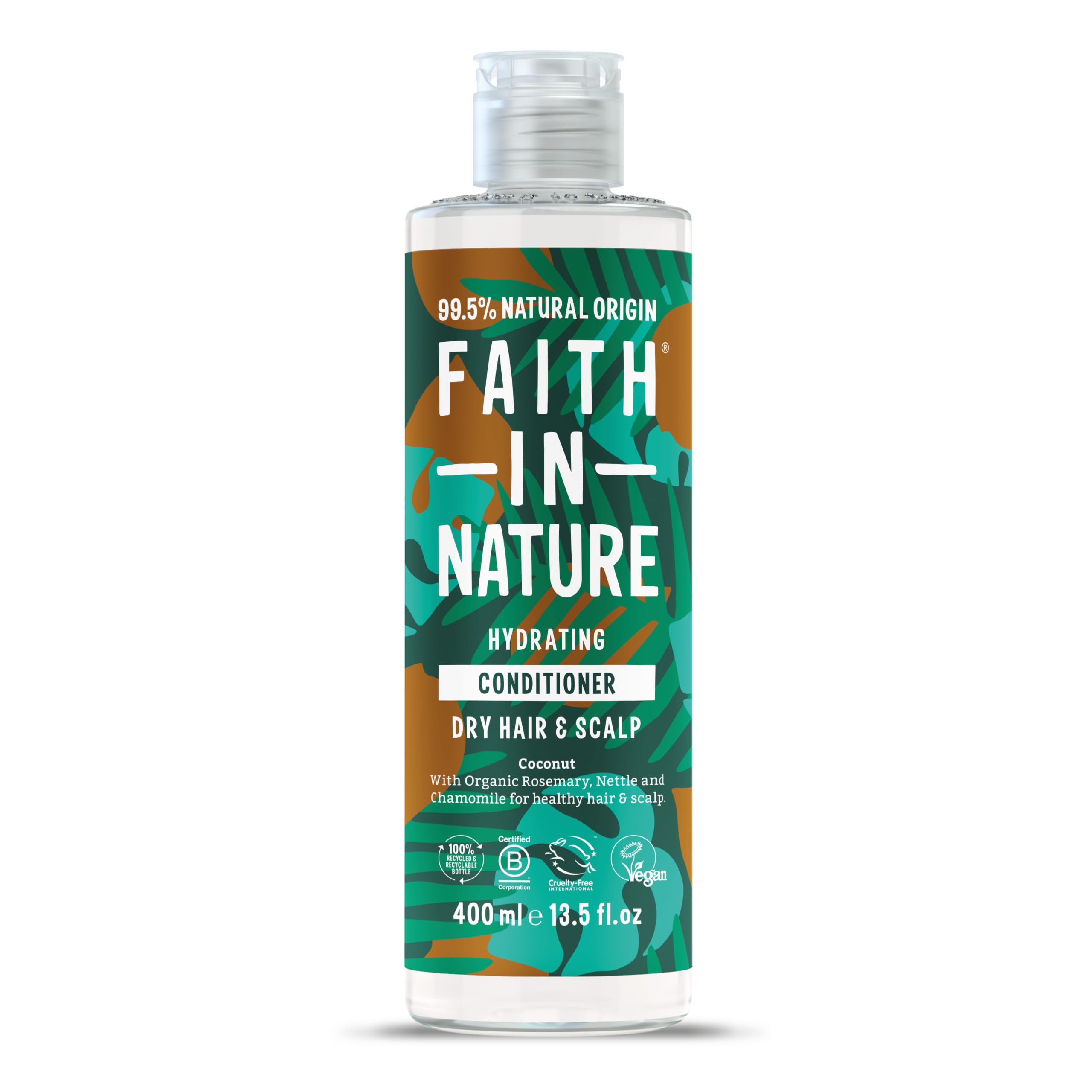 Faith In Nature Organic Coconut Conditioner, Hydrating for Dry Hair & Scalp, Vegan & Cruelty Free, No SLS, Silicones or Parabens, 400ml โ image 1