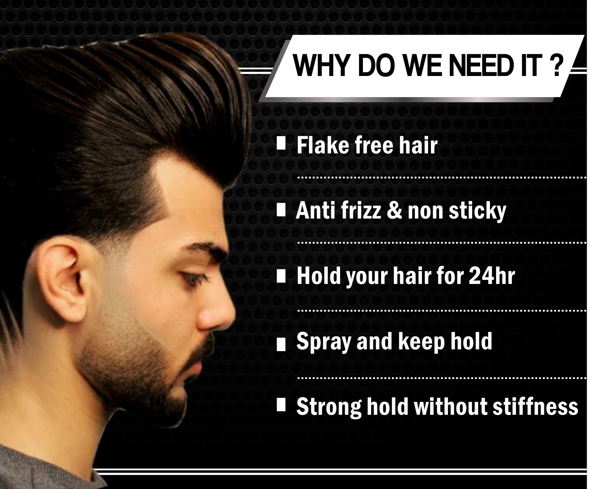 Urbangabru Frozt Hair Spray Extreme Hold For Women Men No Gas