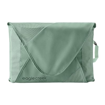 Eagle Creek Pack-It Reveal Garment Folder - Compression Wings - Maximize Luggage Space - Convenient Top Handle - Quick Drying Material - Large - Willow Green