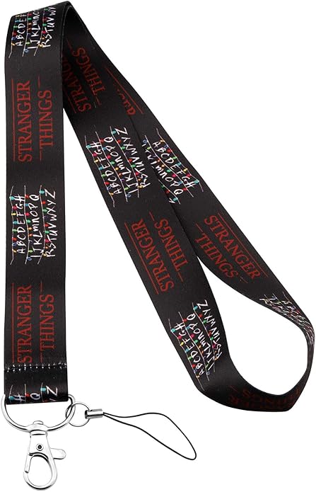 Amazon.com: LQRI Stranger Things Lanyard ID Card Holder Keychain Clip Stranger Things Movie TV ...