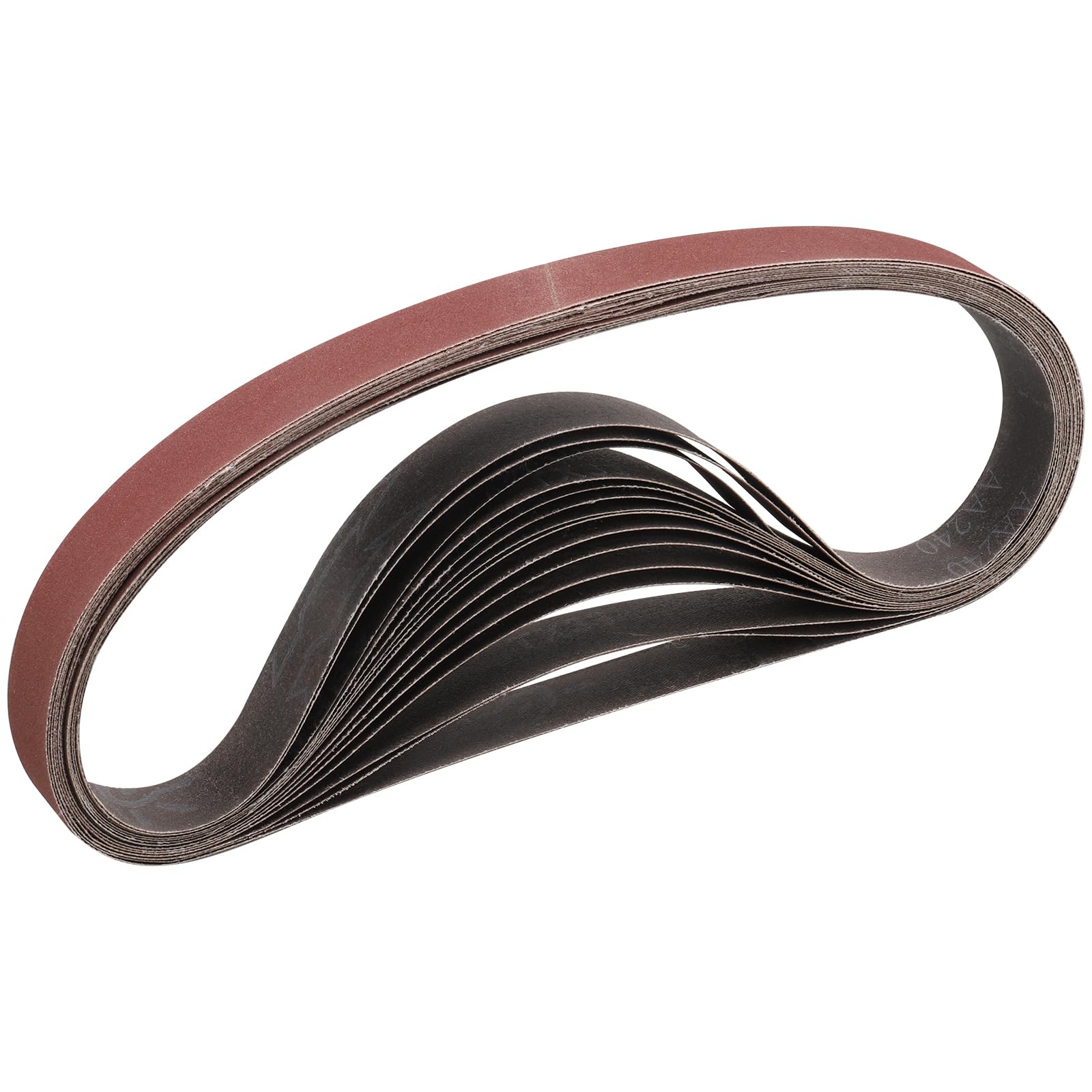 STEBRUAM Sanding Belt 25 x 762 mm,15PCS 240 Grit