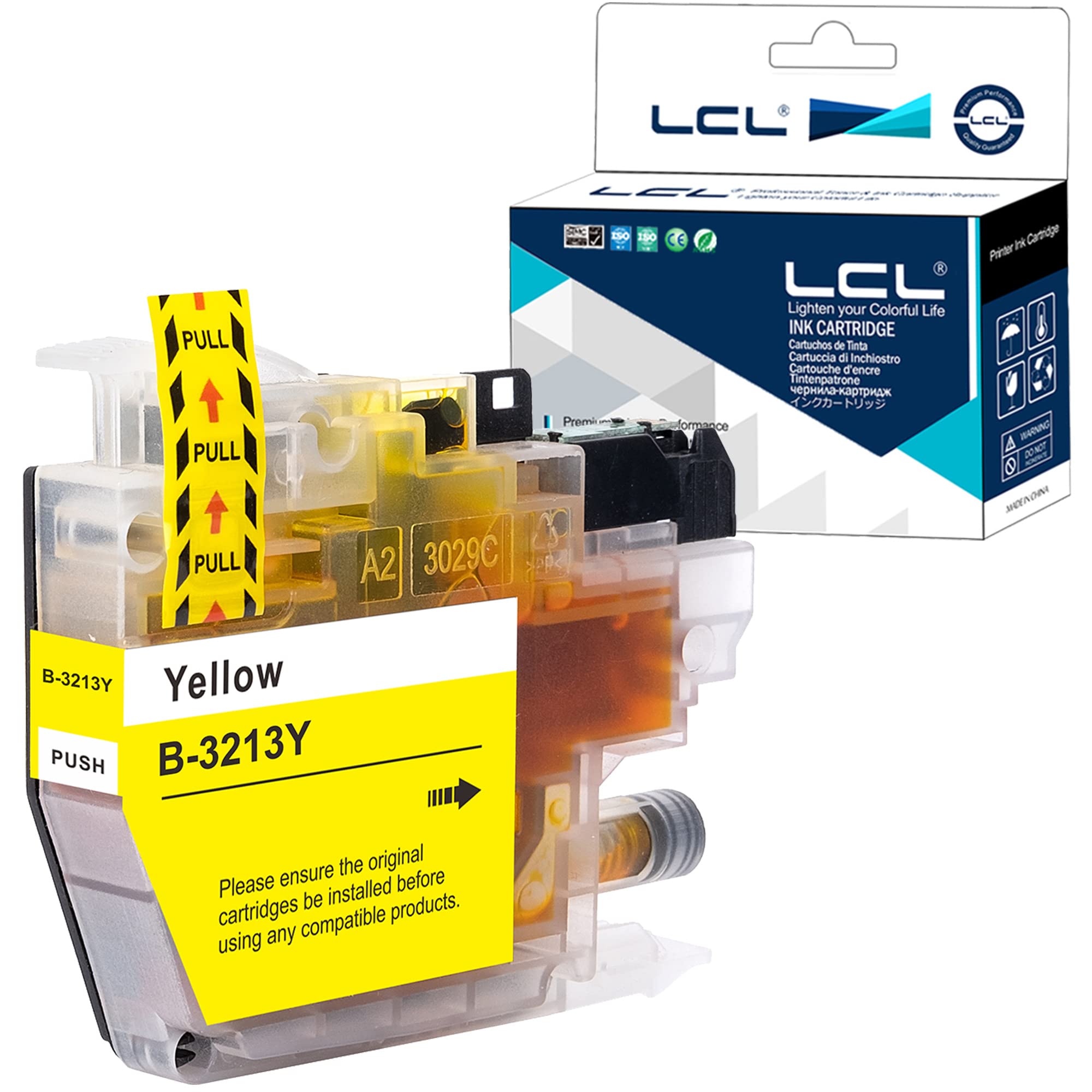 LCL Compatible Ink Cartridge LC-3213 LC3213 LC-3213Y LC3213Y (1 Yellow) Replacement for Brother DCP-J770 DCP-J772DW DCP-J774DW MFC-J890DW MFC-J895 MFC-J497DW DCP-J572DW MFC-J491DW