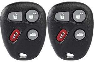 L2C0005T Keyless Entry Remote Key Fob for Chevy Cavalier for Cadillac CTS 2000-2005 2 PCS 4 Buttons-SCITOO