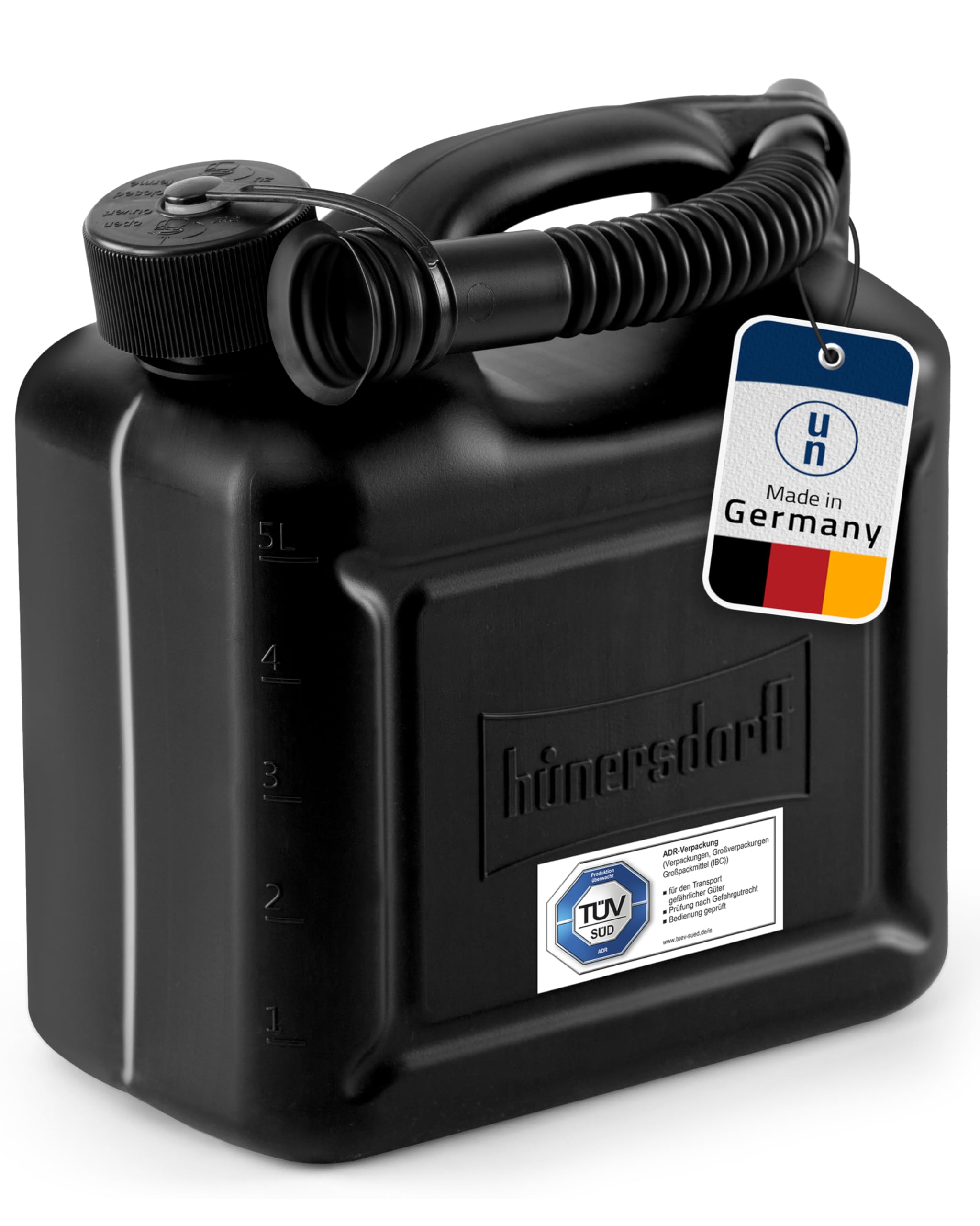 hünersdorff 811400 Standard Fuel Jerry Can, 5 Litre
