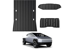 ELECFRESH Truck Bed Mat for Cybertruck Accessories, Cargo Liner for Tesla Cybertruck 2024 2023, Frunk Mat Rear Sub Trunk Mat