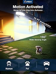 Amico 3 Head LED Security Lights with Motion