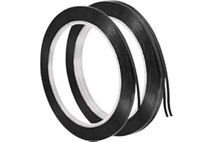 PATIKIL 1/8" Whiteboard Tape, 3 Pack Thin Dry Erase Tape for Graphic Chart Marking DIY Art, Black