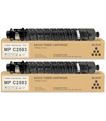 RICOH MP Pトナー ブラック C2503 2本 Amazon.com: LOVPAIN MP C2503 / MP C2003 High Yield Toner Cartridge