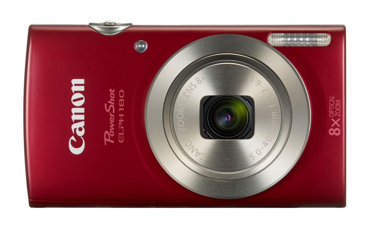 Canon PowerShot ELPH 180 20 MP Digital Camera (Silver) + 32GB Bundle