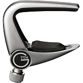 G7th Newport Silver Banjo Capo - Lightweight with Adjustable Tension Control - Protective Silicone Pads - The Perfect Capo for Banjos - UK Designed