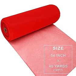 Red Tulle Fabric Roll Spool Bolt