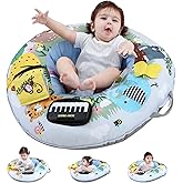 Lovvie & Joy 3-in-1 Baby Seat & Tummy Time & Play Activity Center Ring,Soft Infant Seats for Sitting Up Chair 0-12 Months Babies with Toys for Early Sensory Exploration and Motor Skill Development