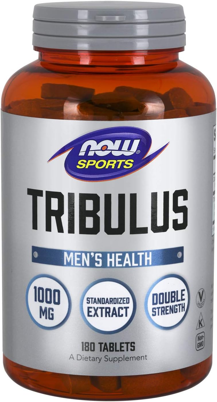 NOW Sports Nutrition, Tribulus (Tribulus terrestris) 1,000 mg, Double Strength, Men's Health, 90 Tablets: Health & Personal Care