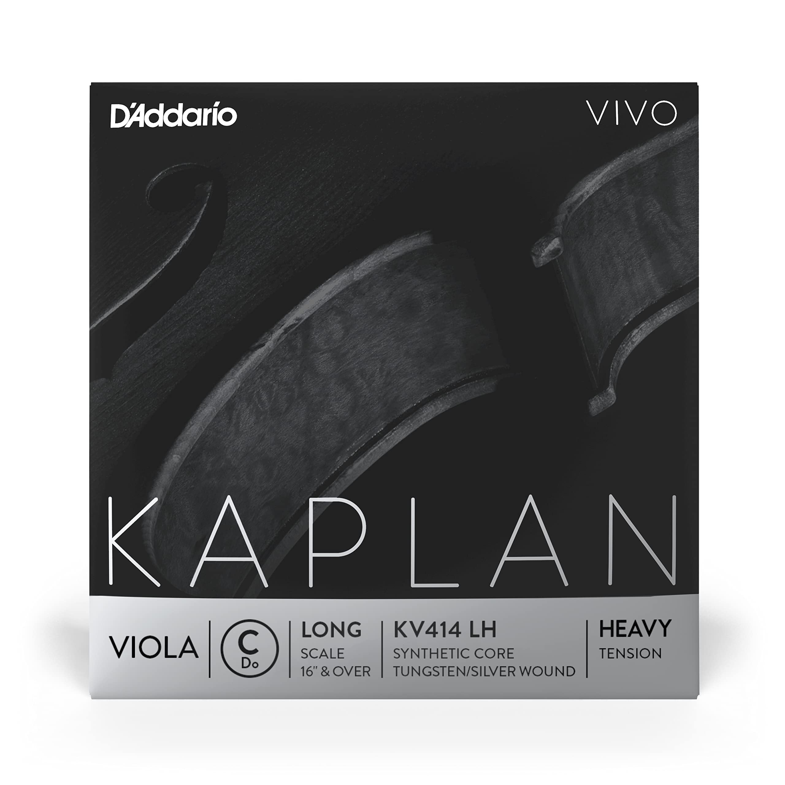 D'Addario Kaplan Vivo Viola String - Single C String - KV414 LH - Viola Strings - Long Scale, Heavy Tension