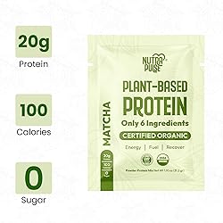 NUTRAPULSE Organic Vegan Protein Powder Sample Pack