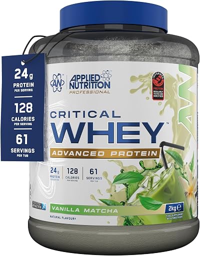 Applied Nutrition Critical Whey Protein Powder Vanilla Matcha 24g Protein 2Kg