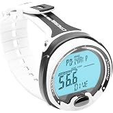 CRESSI Leonardo 2.0 G2 Dive Watch, One-Button Air Nitrox Gauge, White/Black | Dive Computer, Scuba Watch, FO2 21%-50%, PO2 1.2-1.6 bar, 3 Conservatism Levels, Deep Stop, CNS Indicator