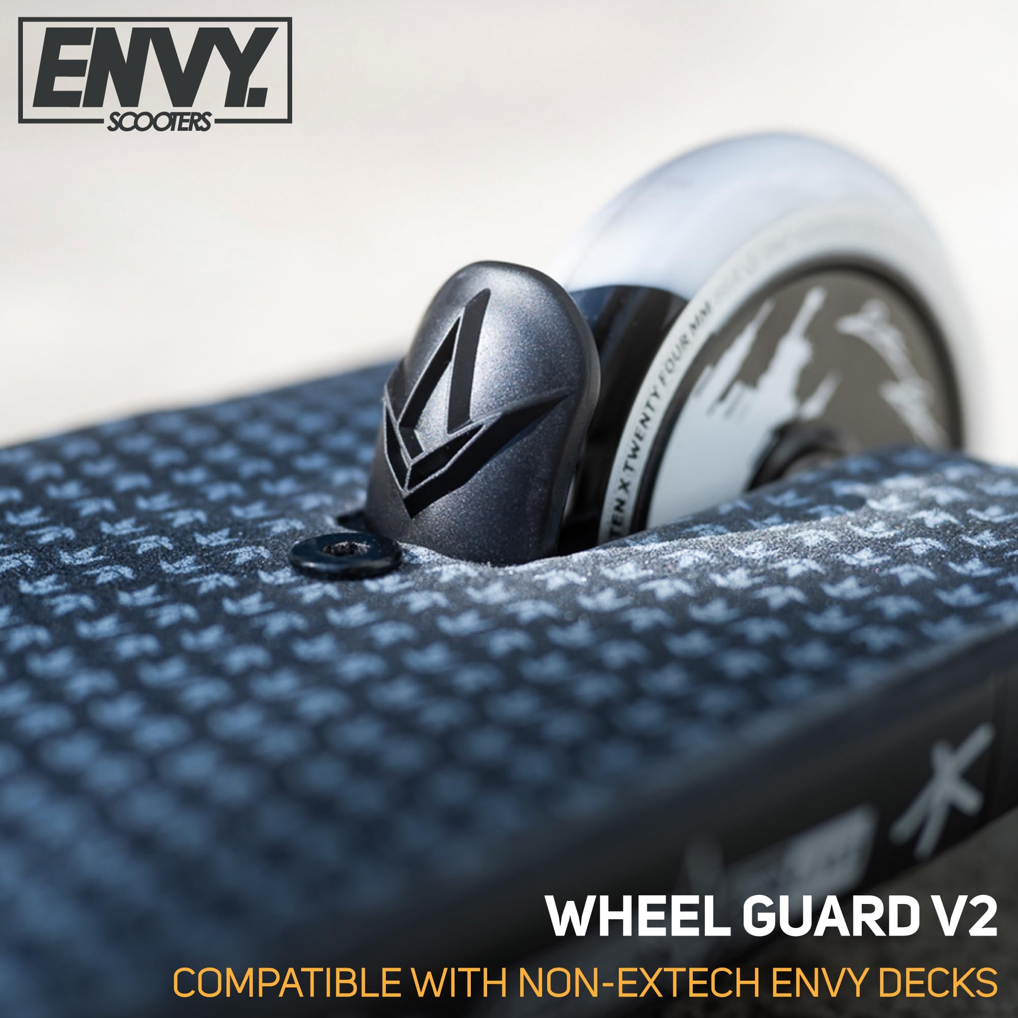 Envy Scooters Wheel Guard V2 - Lightweight Brakeless Stunt Scooter Option - Protective Fixed Fender for Kick Scooters and Pro Scooter Accessory for Freestyle Scooters