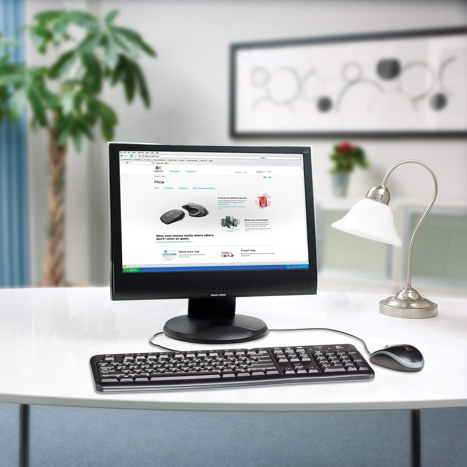 Logitech Desktop MK120 Durable, Comfortable, USB Mouse and keyboard Combo: Electronics