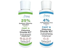 ALLONE WELLNESS Chlorine Dioxide KIT Sodium Solution 25% and HCl 4% WPS Water Purification Solution WPD
