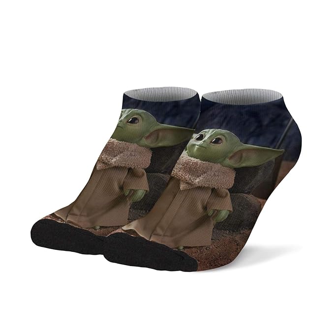YEASHEER BabyYoda Socks for Men the Mandalorian the Child Stretchy