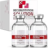 Reconstitution Solution in Premium Glass Vials 30 ML 2 Pack,Triple Sealed