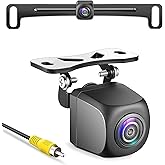 Pixelman HD Backup Camera License Plate Rear View Camera for Car | 170 Degree Wide View Angle, Clear Night Vision IP69 Waterproof Rearview Universal Reverse Cam Kit for Vehicle SUV RV Pickup