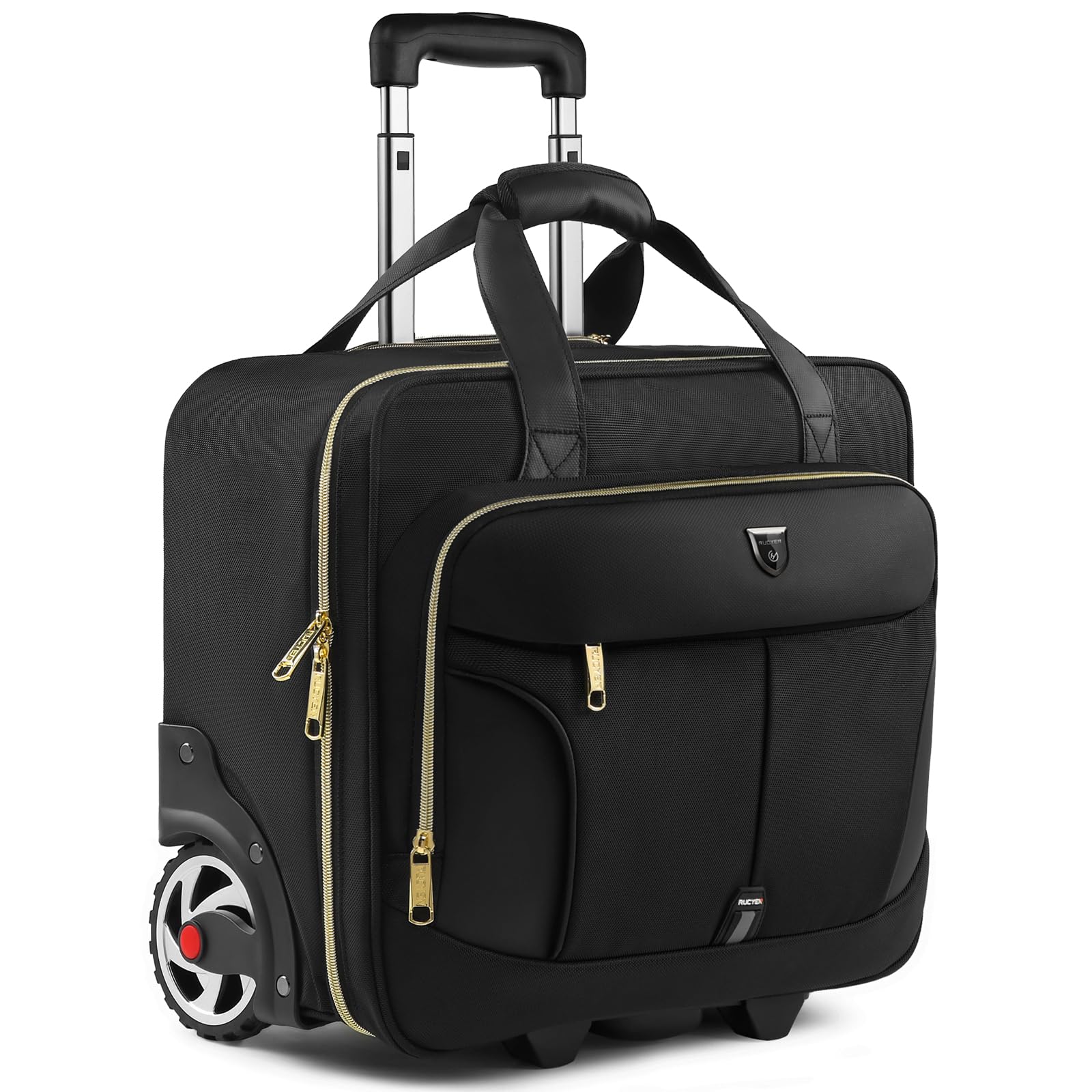 Photo 1 of RUCYEN Rolling Laptop Bag, 15.6 inch Rolling Briefcase for Men & Women,Laptop Briefcase on Wheels, Overnight Bags Carry On Bag, for Business Travel