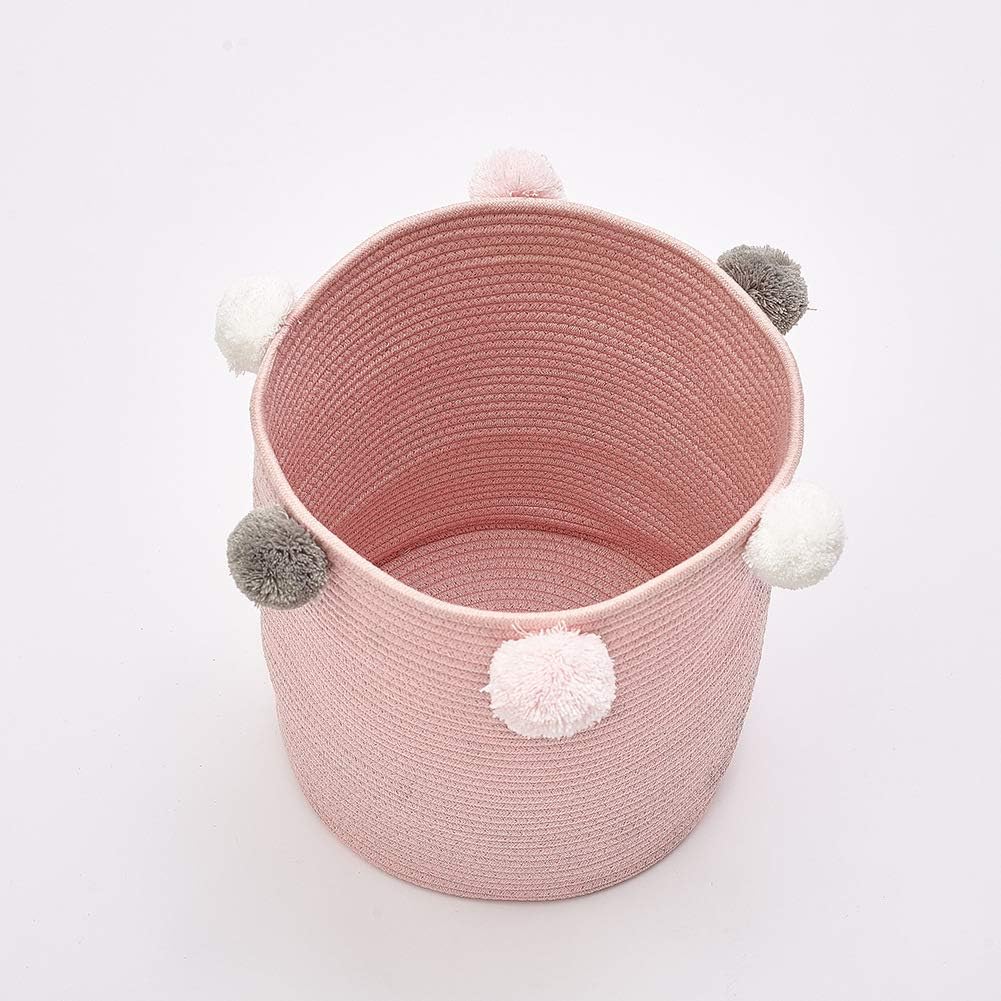 Blue elegantstunning Large Cotton Rope Basket Baby Nursery Storage