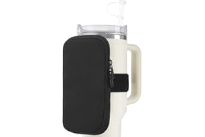 fruui Water Bottle Pouch For Stanley, Gym Tumbler Accessories for Women, Compatible With Stanley Quencher Adventure 40oz & IceFlow 20/30oz, Workout Outdoor Pocket Phone, Card, Keys, Cash