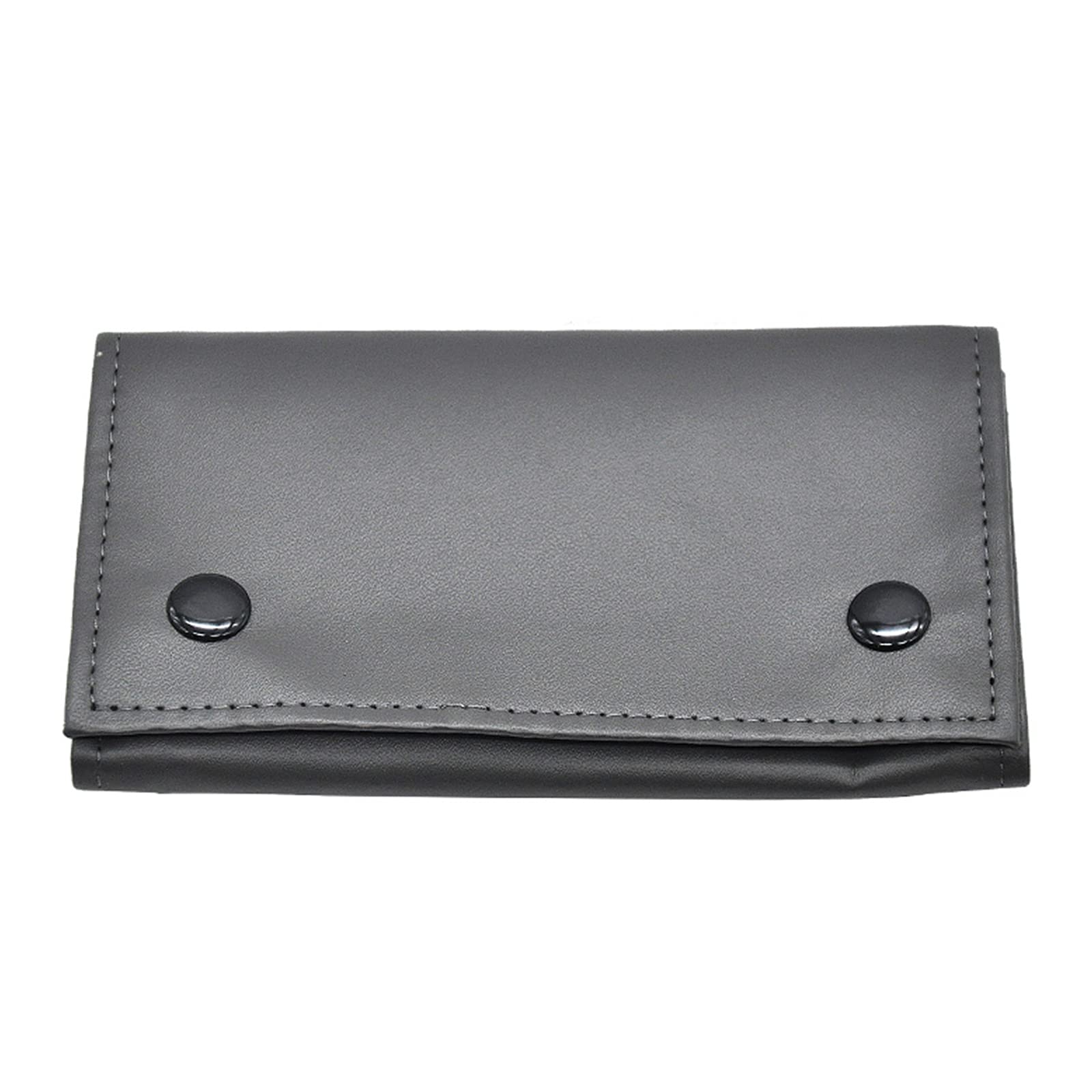 SacJkt Leather Tobacco Pouch, Waterproof Portable Tobacco Bag, 3 Layers Cigarette Pouch for Tobacco, Filter (Black, 133 x 77mm)