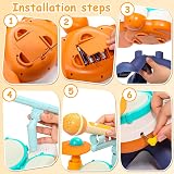 Fajiabao Toddler Drum Kit 4 Pads 2 Cymbals 3 Modes LED Lights Microphone view 8