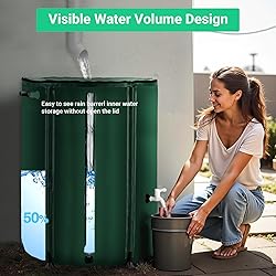 FAMIROSA 132 Gallon / 500L Collapsible Rain